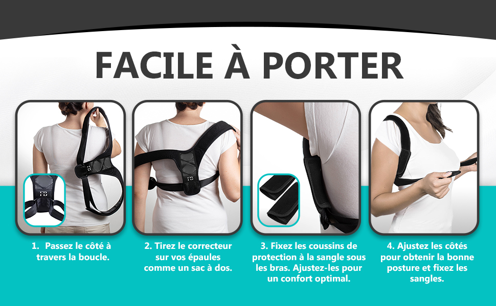 Le correcteur de posture respirant et réglable est un outil efficace pour améliorer la posture et soulager les douleurs dorsales. En suivant les conseils d'utilisation et en intégrant des exercices complémentaires, vous pouvez améliorer significativement votre posture et votre bien-être général.

Pour découvrir plus en détail ce produit et lire les avis des utilisateurs, consultez la page Amazon dédiée : Correcteur de Posture Respirant et Réglable. Ne manquez pas cette opportunité de prendre soin de votre dos dès aujourd'hui !