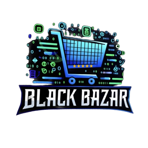 a logo with a shopping cart and text